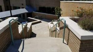 South Campus Stairs to Courtyard