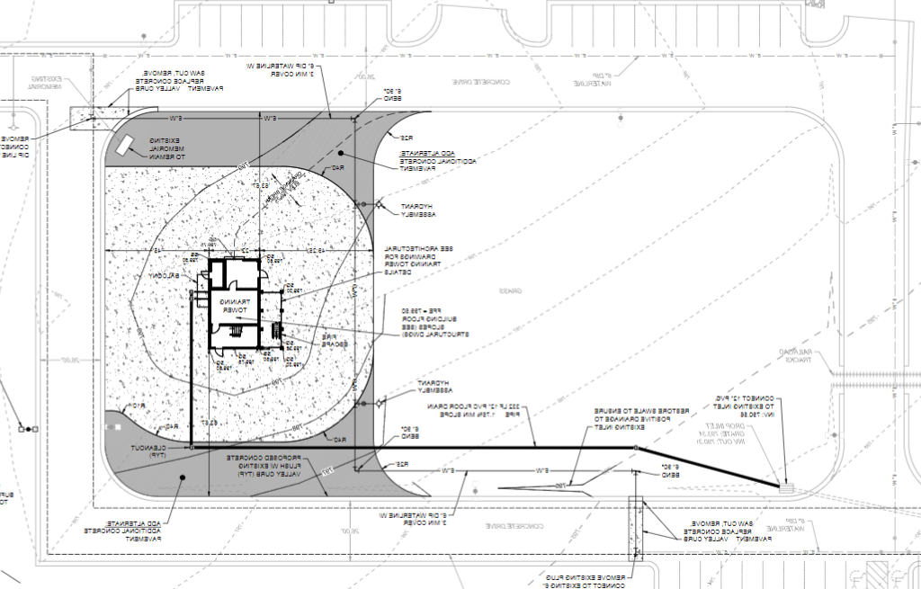 Fire Tower location drawing